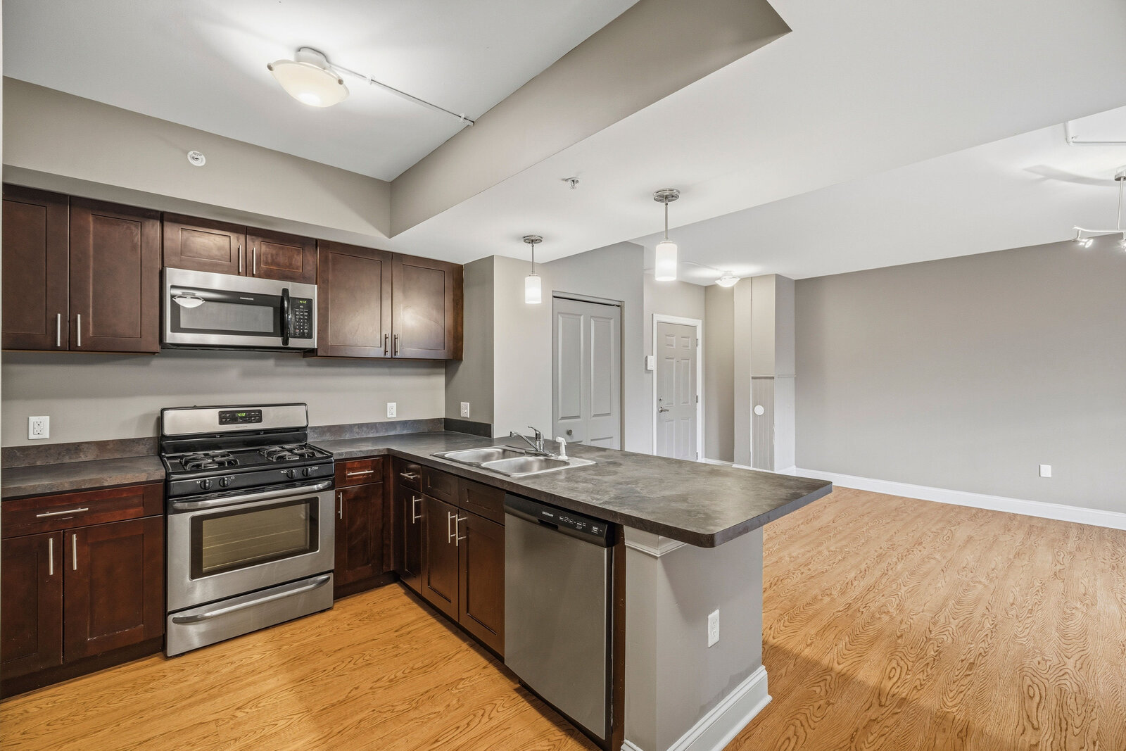 Loft interior at Mineral Springs Lofts